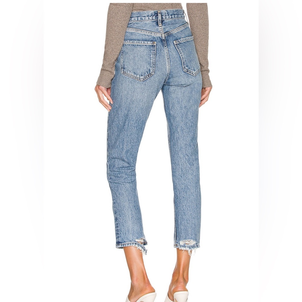 Agolde Riley High Rise Straight Crop - Picture 2 of 7